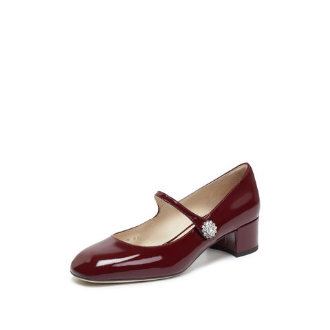 思加图2026春季新款玛丽法式玛丽珍鞋粗跟鞋单鞋女小皮鞋EGR01AQ6