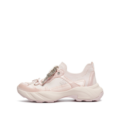 思加图2026春季新款老爹鞋运动休闲鞋厚底增高透气女鞋子EJB01AM6