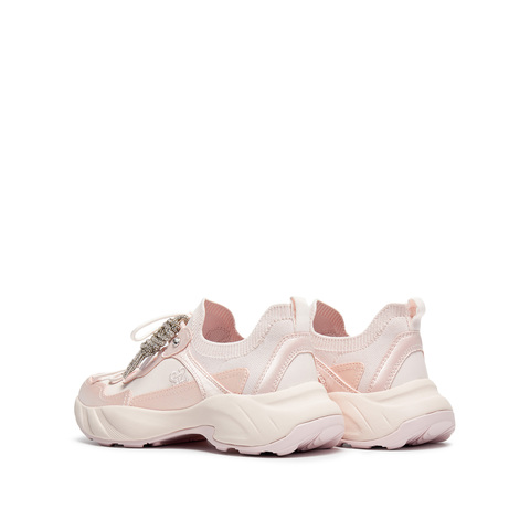 思加图2026春季新款老爹鞋运动休闲鞋厚底增高透气女鞋子EJB01AM6