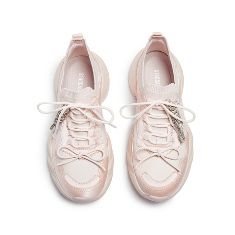 思加图2026春季新款老爹鞋运动休闲鞋厚底增高透气女鞋子EJB01AM6