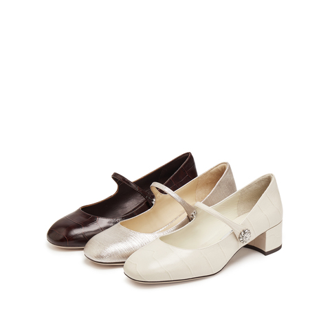 思加图2026春季新款玛丽法式玛丽珍鞋粗跟鞋单鞋女小皮鞋EGR01AQ6