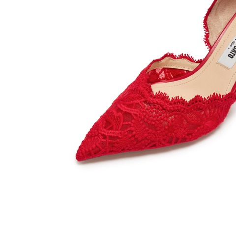 思加图2026春季新款Burano仙女鞋浅口单鞋高跟鞋女凉鞋ED334AK6