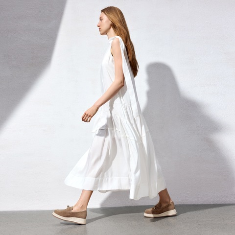 思加图2026春季新款马赛夏天一脚蹬渔夫鞋厚底乐福鞋女鞋H2263AA6