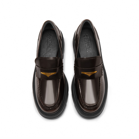 思加图2026春季新款小海鸥爵士乐福鞋小皮鞋厚底一脚蹬女EEZ22AA6