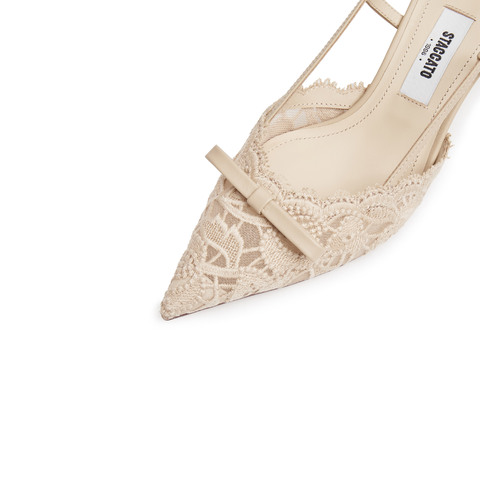 思加图2026春季新款Burano蕾丝岛仙女鞋细高跟鞋女EC134AH6