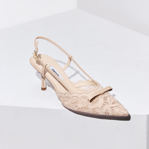 思加图2026春季新款Burano蕾丝岛仙女鞋细高跟鞋女EC134AH6