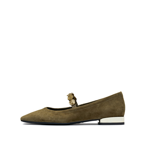 思加图2026春季新款多宝鞋玛丽珍鞋平底鞋浅口鞋法式女单鞋EWV03AQ6