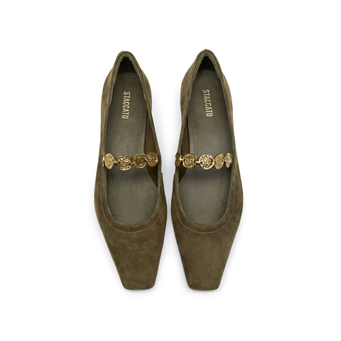 思加图2026春季新款多宝鞋玛丽珍鞋平底鞋浅口鞋法式女单鞋EWV03AQ6