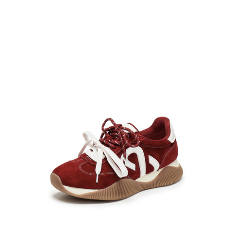 思加图2026春季新款百搭复古德训鞋阿甘鞋厚底运动休闲鞋Y2322AM6