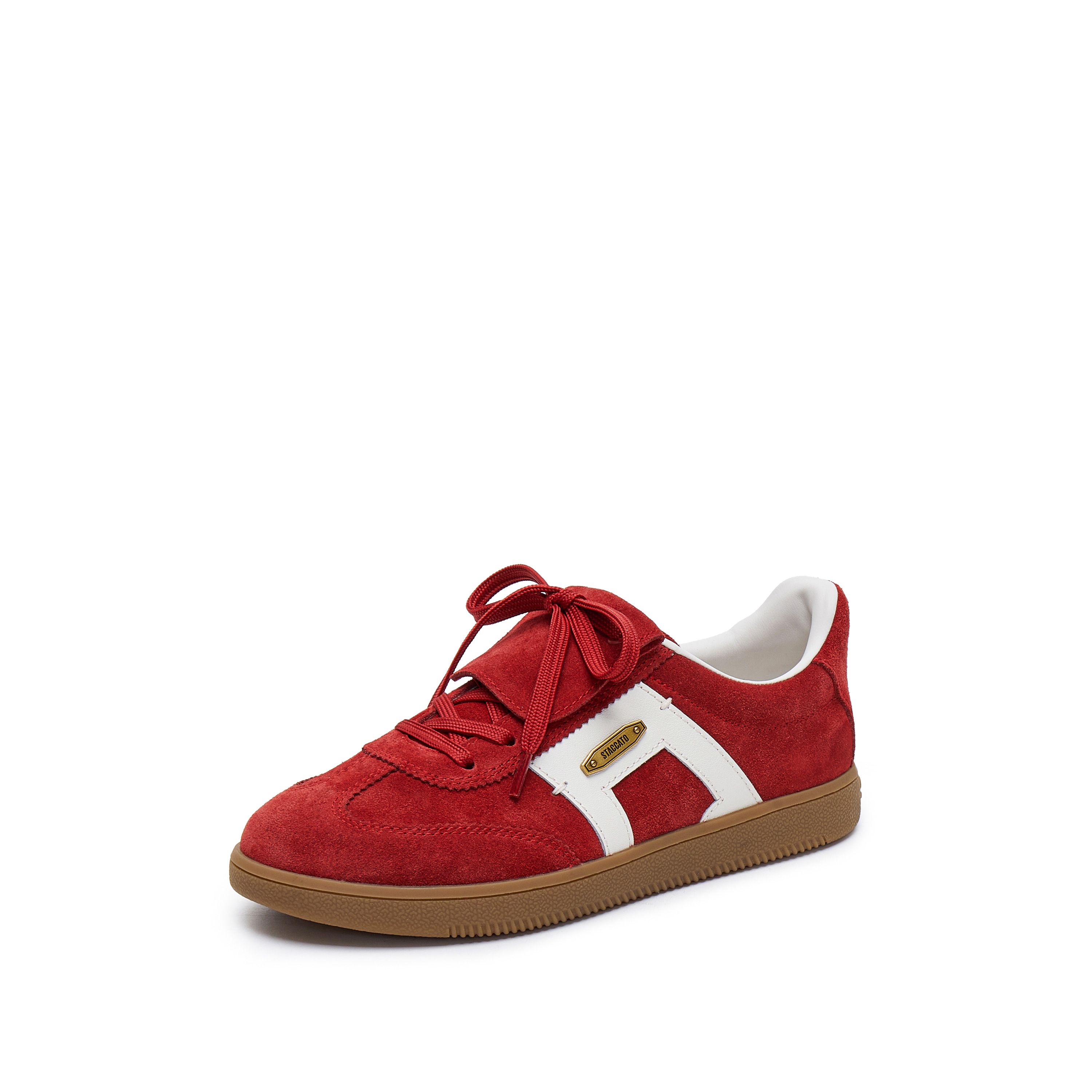 思加图2026春季新款小音符德训鞋阿甘鞋运动休闲鞋板鞋女鞋EE925AM6