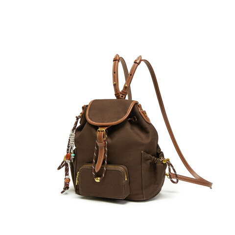 思加图2026春季新款复古老花双肩包单肩包多功能背提包X8389AX6