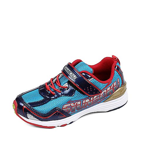 日本潮牌  SYUNSOKU/瞬足春秋季浅蓝网布男小童运动鞋07332