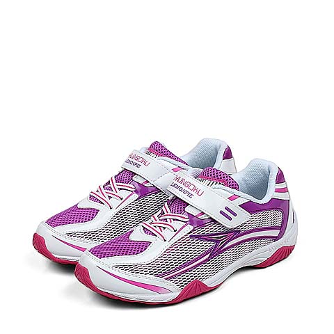 日本潮牌  SYUNSOKU/瞬足春秋季桃红网布女中童运动鞋09322