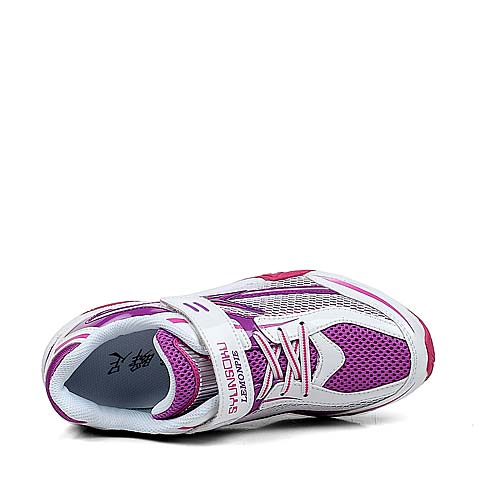 日本潮牌  SYUNSOKU/瞬足春秋季桃红网布女中童运动鞋09322