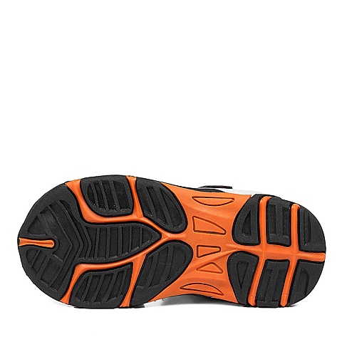 日本潮牌 SYUNSOKU/瞬足2013夏季橙色人造革男小童沙滩凉鞋U01133