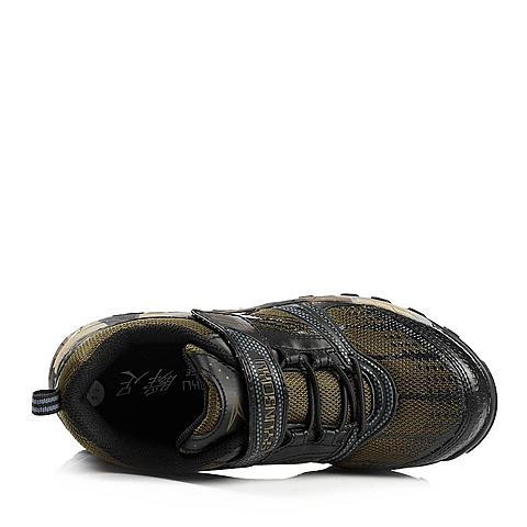 日本潮牌 SYUNSOKU/瞬足2013秋季军绿网布男中童不对称大底运动鞋U08010