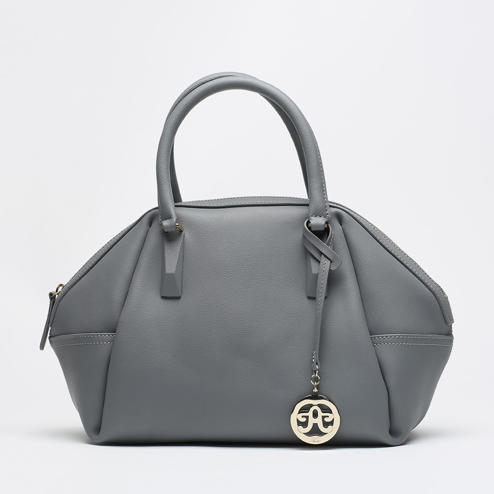 tata/他她冬季专柜同款灰色牛剖层革时尚女包1534ldx5