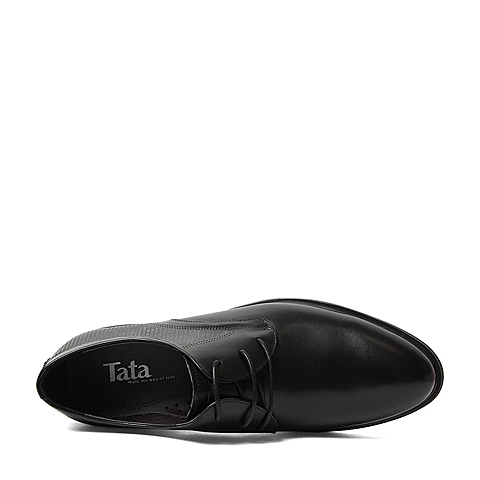 Tata/他她春季专柜同款黑色牛皮男鞋U1601AM6 专柜1