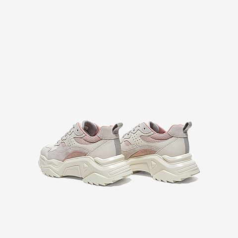 Tata/他她2020春专柜同款拼接撞色绑带老爹鞋厚底女休闲鞋WGF01AM0