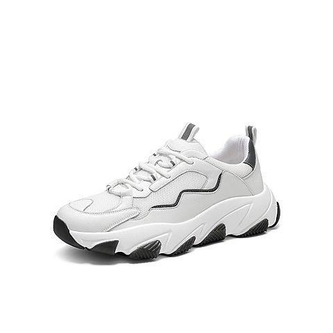 Tata他她2020秋专柜同款拼接网面鞋老爹鞋运动休闲男鞋DSQN9CM0