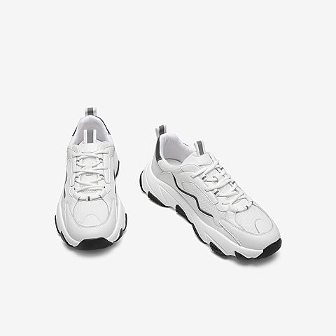 Tata他她2020秋专柜同款拼接网面鞋老爹鞋运动休闲男鞋DSQN9CM0