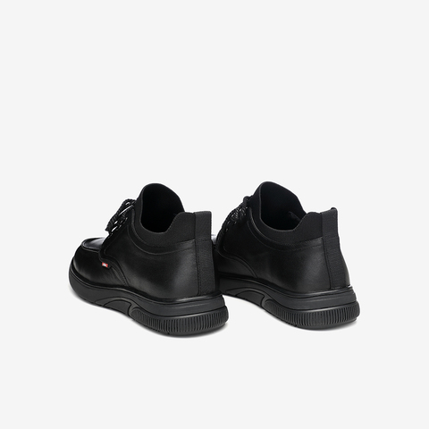 Tata/他她2020冬专柜同款绑带平底鞋拼接休闲鞋男鞋22720DM0