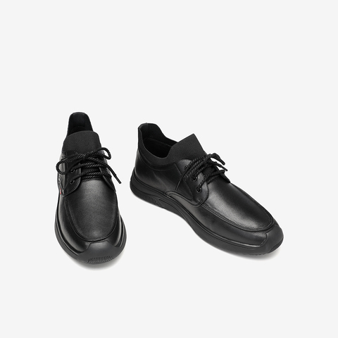 Tata/他她2020冬专柜同款绑带平底鞋拼接休闲鞋男鞋22720DM0