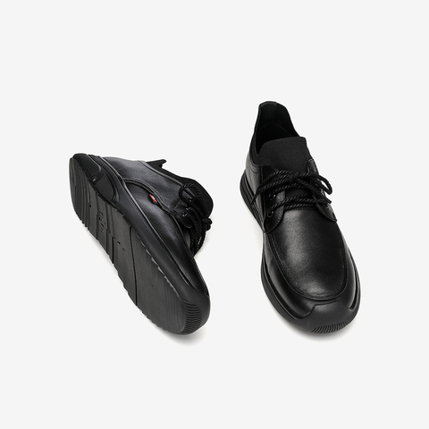 Tata/他她2020冬专柜同款绑带平底鞋拼接休闲鞋男鞋22720DM0