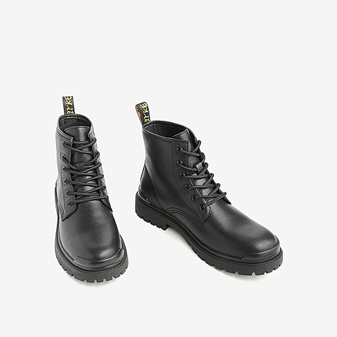 Tata/他她2020冬专柜同款马丁靴男高帮工装靴休闲靴新VTE01DD0