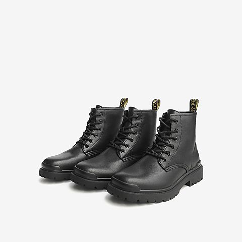 Tata/他她2020冬专柜同款马丁靴男高帮工装靴休闲靴新VTE01DD0