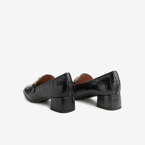 Tata/他她2021春专柜同款复古石头纹乐福鞋时尚单鞋7ACB2AA1