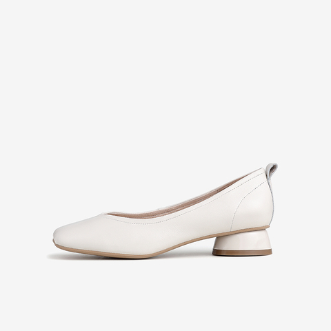 Tata/他她2021春专柜同款圆跟浅口鞋时尚单鞋女新款XYS01AQ1