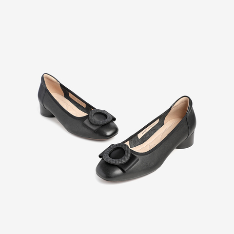 Tata/他她2021春专柜同款甜美时尚浅口鞋女单鞋新XYT01AQ1