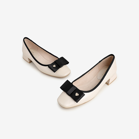 Tata/他她2021春专柜同款时尚方跟浅口鞋舒适单鞋新款XYR01AQ1