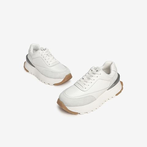 Tata/他她2021春专柜同款拼接老爹鞋百搭厚底女鞋W2L01AM1