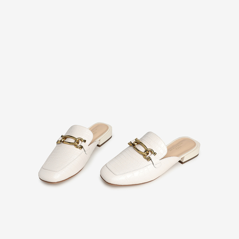 Tata/他她2021春方头马衔扣穆勒鞋半拖女凉鞋百搭Y2U01AH1