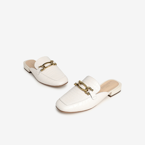 Tata/他她2021春方头马衔扣穆勒鞋半拖女凉鞋百搭Y2U01AH1