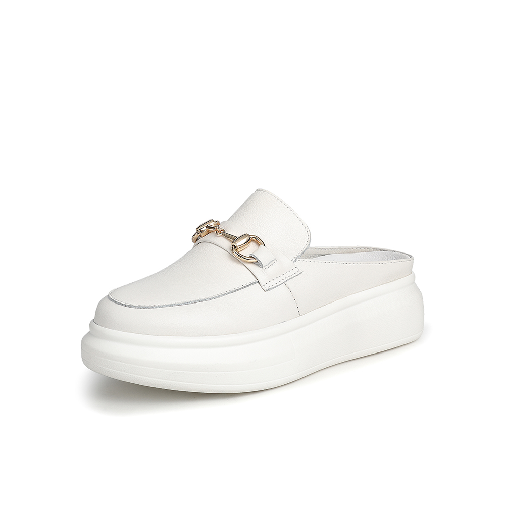 Tata/他她2021春后空穆勒鞋厚底包头拖休闲女鞋新款Y3I01AH1