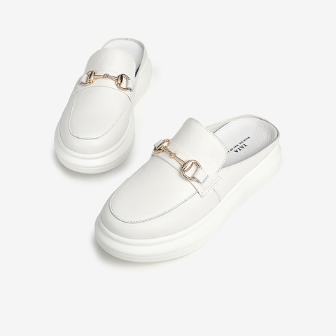 Tata/他她2021春后空穆勒鞋厚底包头拖休闲女鞋新款Y3I01AH1