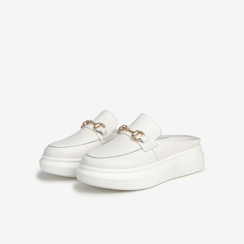 Tata/他她2021春后空穆勒鞋厚底包头拖休闲女鞋新款Y3I01AH1