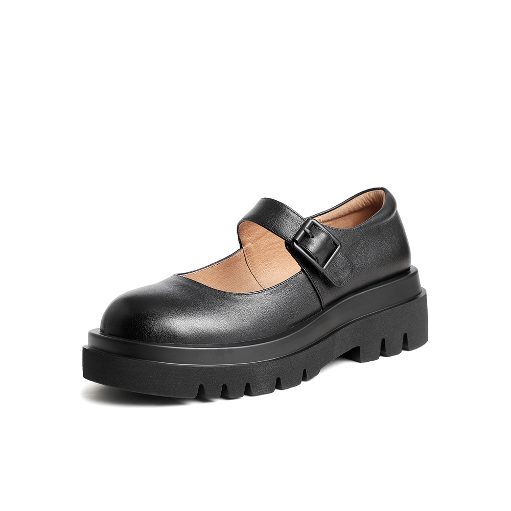 Tata/他她2021春复古玛丽珍鞋时尚厚底单鞋女鞋新W3R01AQ1