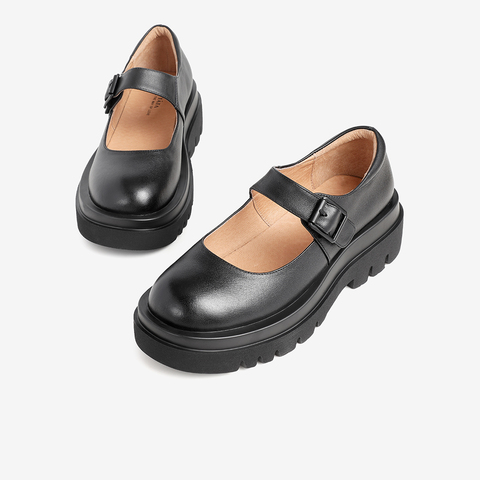 Tata/他她2021春复古玛丽珍鞋时尚厚底单鞋女鞋新W3R01AQ1