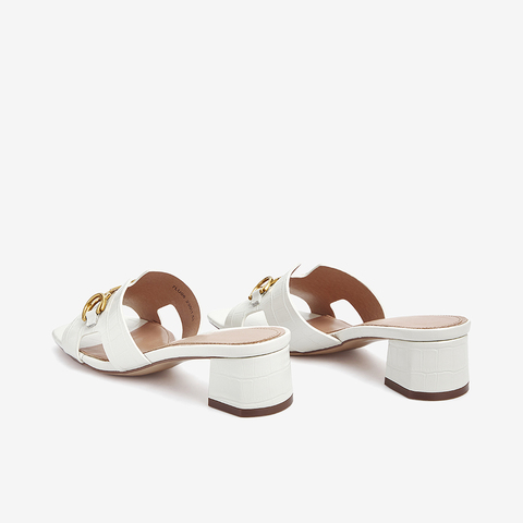 Tata/他她2021夏专柜同款复古石头纹方跟拖鞋休闲女拖新7LU06BT1