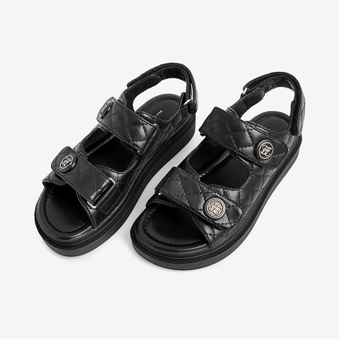 Tata/他她2021夏专柜同款时尚厚底沙滩鞋百搭女凉鞋GOX06BL1