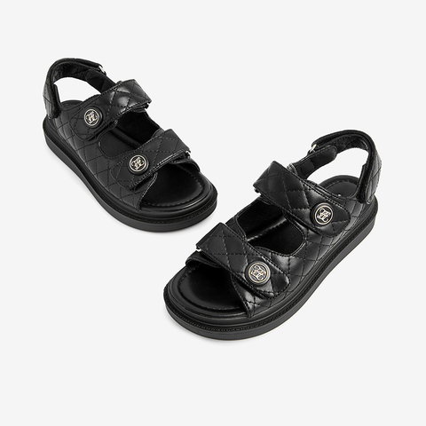 Tata/他她2021夏专柜同款时尚厚底沙滩鞋百搭女凉鞋GOX06BL1