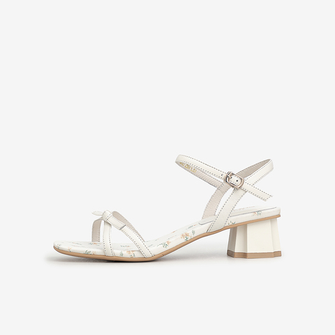 Tata/他她2021夏专柜同款时尚印花底时装凉鞋舒适低跟女XNI03BL1