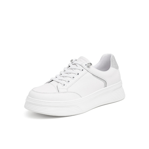 Tata/他她2021春时尚撞尾小白鞋厚底女鞋新WJN06AM1