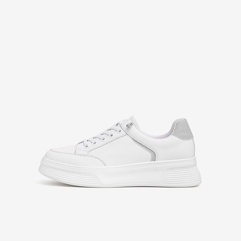 Tata/他她2021春时尚撞尾小白鞋厚底女鞋新WJN06AM1