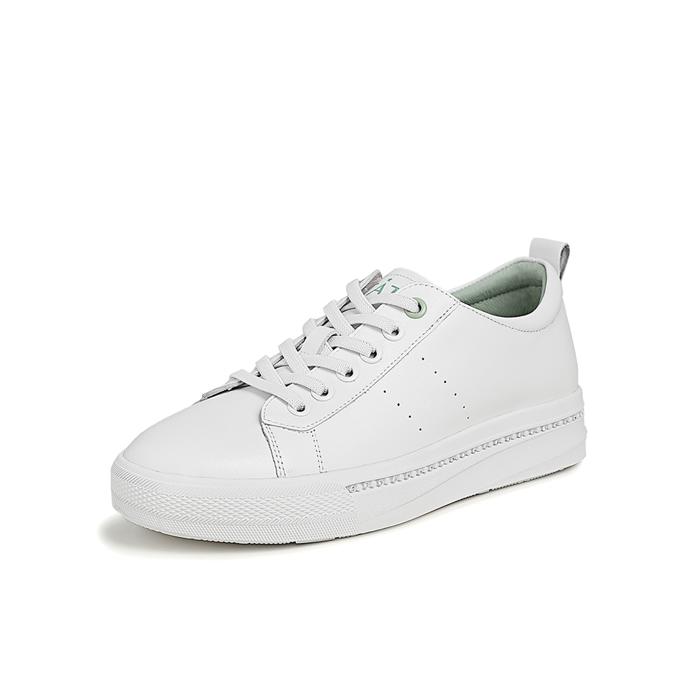 Tata/他她2021春时尚板鞋小白鞋百搭厚底舒适休闲鞋新款WHN02AM1