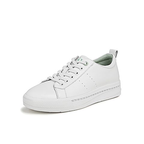 Tata/他她2021春时尚板鞋小白鞋百搭厚底舒适休闲鞋新款WHN02AM1